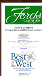 Mobile Screenshot of fordsclothier.com